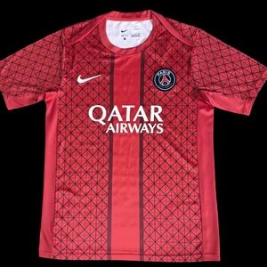 Paris Saint Germain PSG Nike Red Pre Match Top 24/25 Soccer Jersey